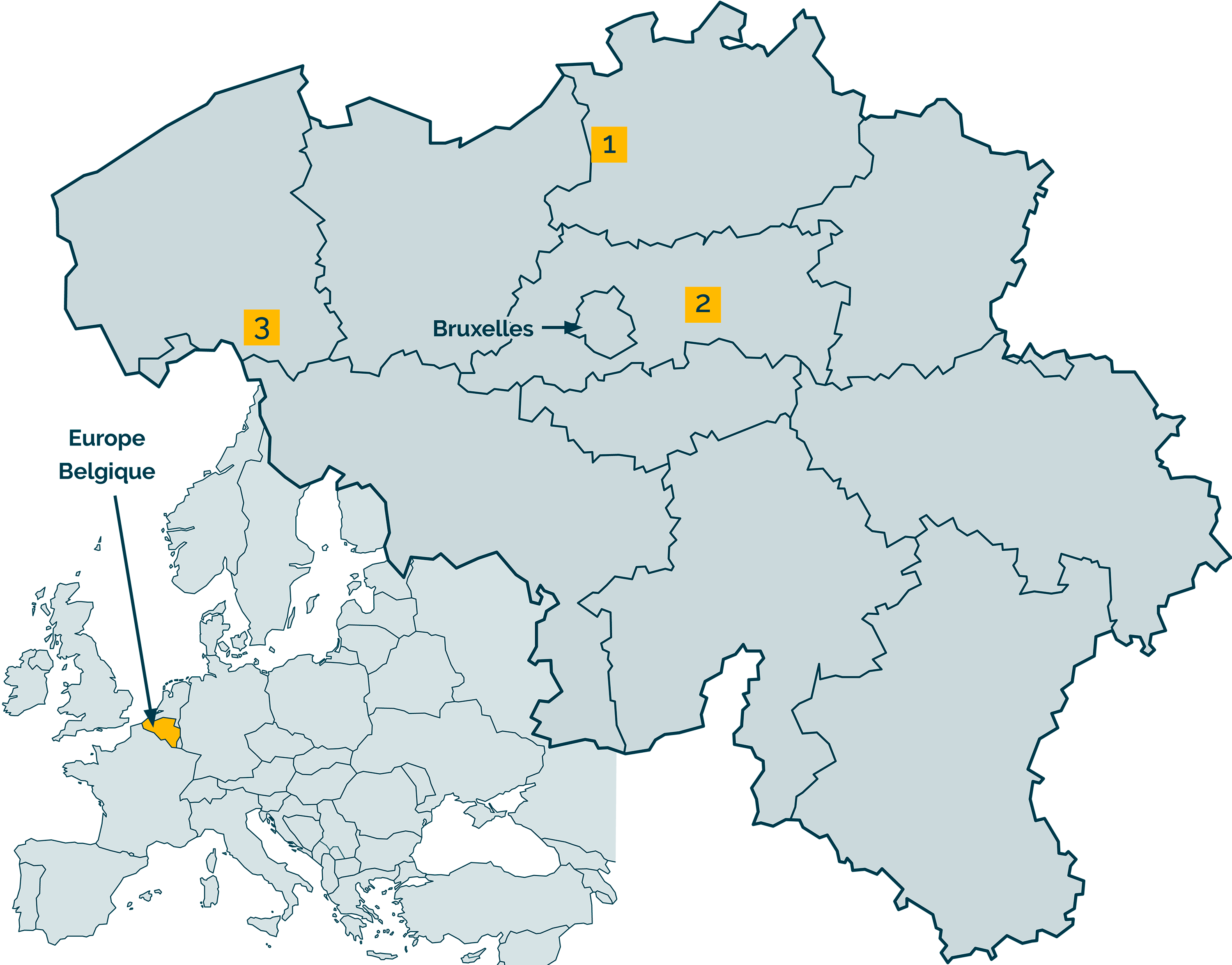 Carte de Belgique